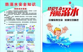 防溺水宣传单图片