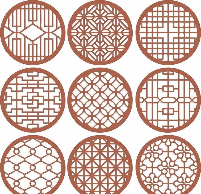 窗花图片cdr矢量模版下载