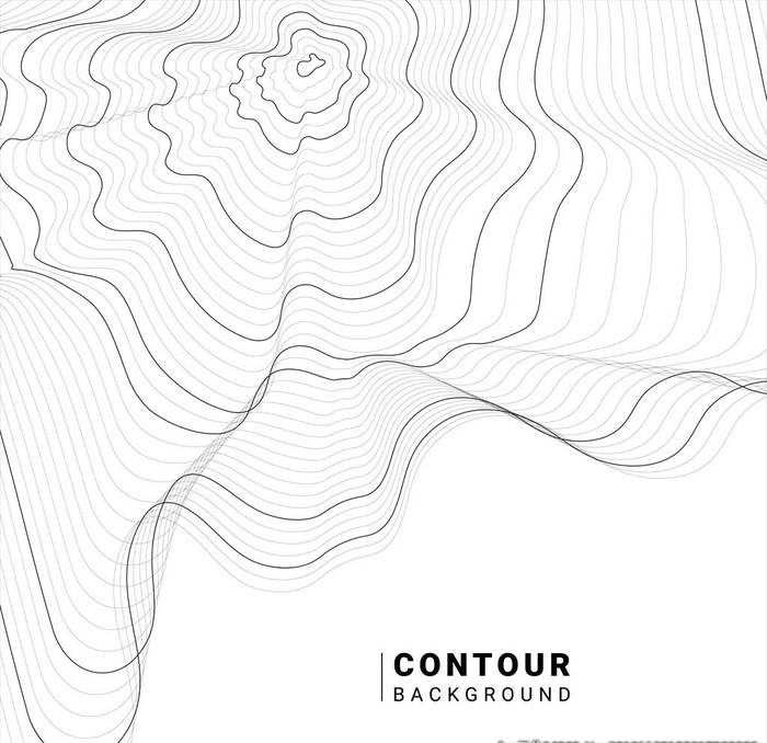 抽象轮廓线底纹图片