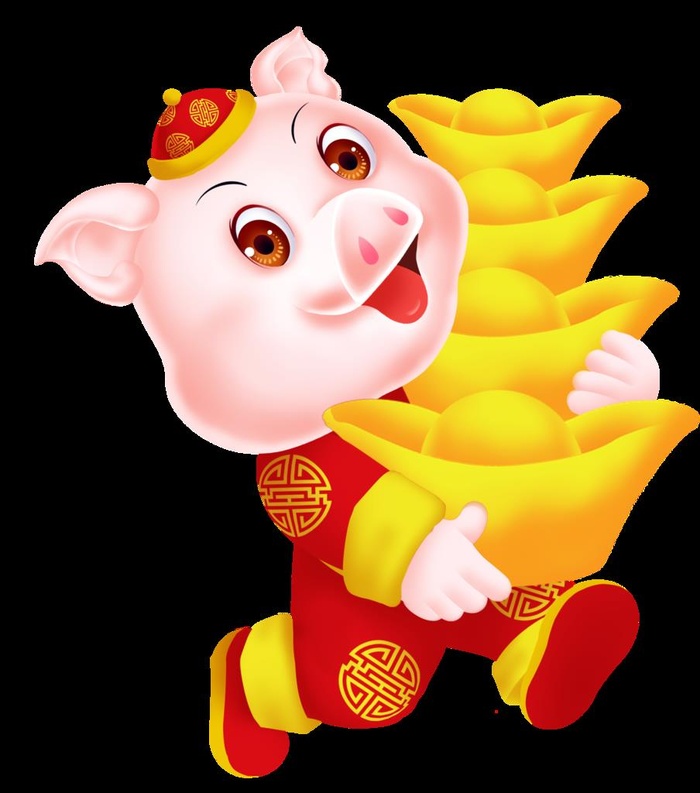 2019年猪年卡通人物图片