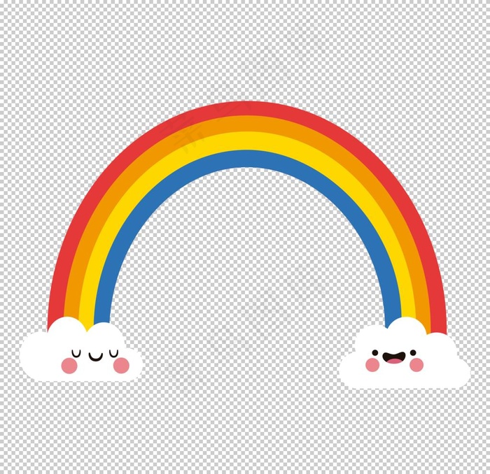 卡通彩虹图片