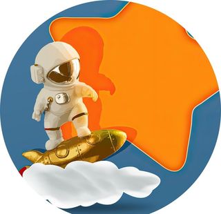 太空宇航员装饰画图片