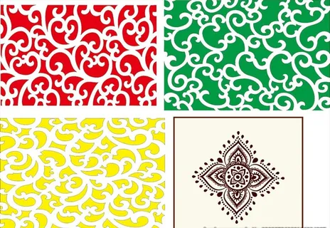传统花边 古典花纹 古式花纹图片