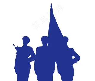 警察 矢量 卡通 剪影图片