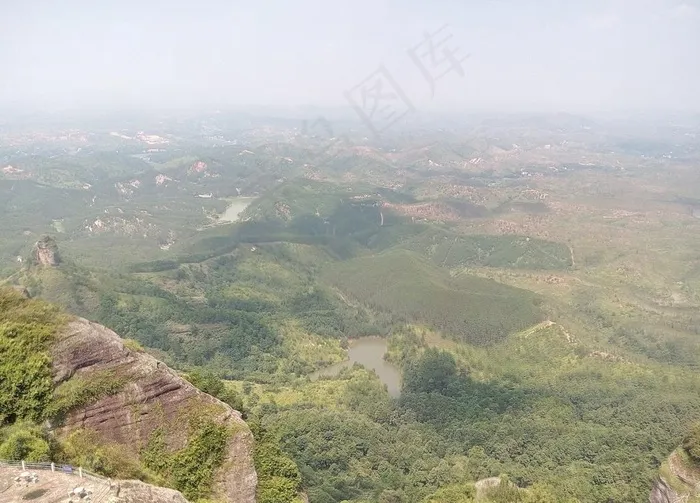 霍山船头石俯瞰图片