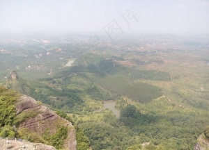 霍山船头石俯瞰图片