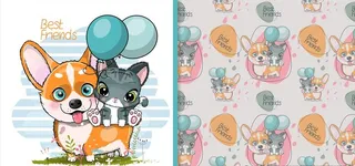 卡通宠物狗图片