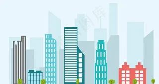 城市卡通设计图片