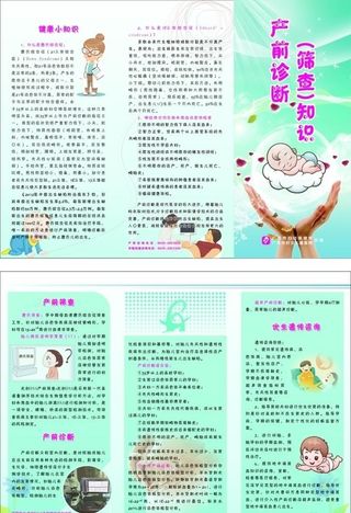产前筛查折页图片