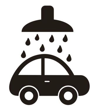 矢量洗车图标图片