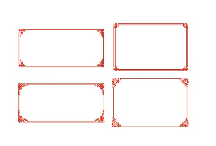 中式边框图片ai矢量模版下载