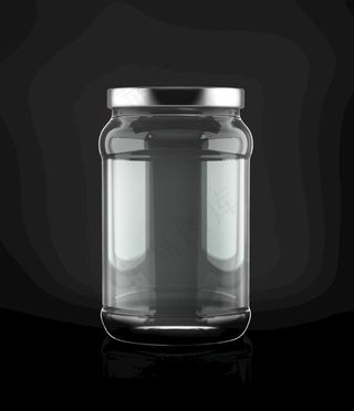玻璃罐包装样机图片