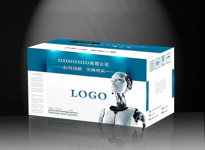 科技感极强的产品外包装图片cdr矢量模版下载