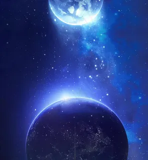 炫光特效大气地球图片