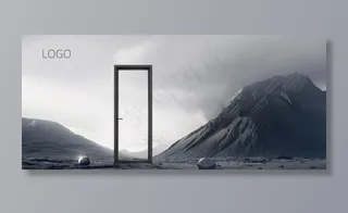 平开门海报图片