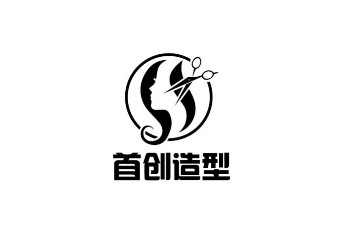 美发标识设计图片ai矢量模版下载