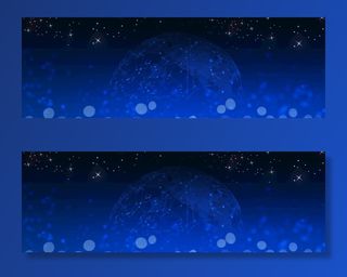 蓝色网格科技背景图图片