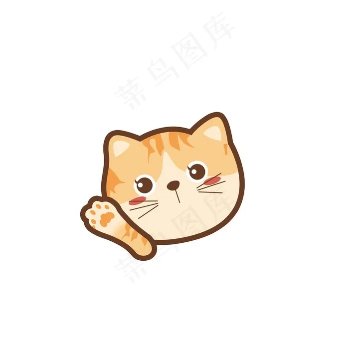 猫咪头像图片(2000x2000)psd模版下载