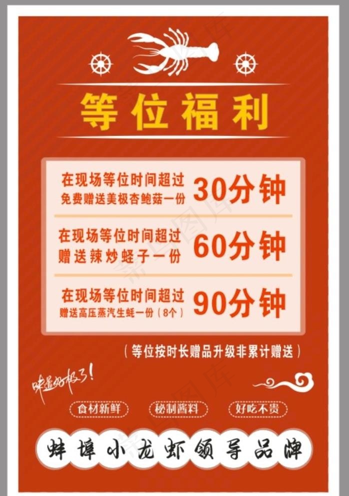 餐厅龙虾海报图片cdr矢量模版下载