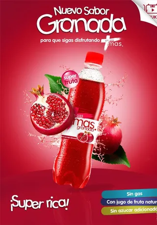 石榴汁饮料海报图片