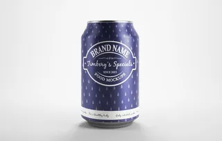 易拉罐啤酒包装样机图片