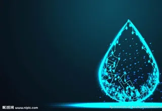 粒子水滴科技背景图片