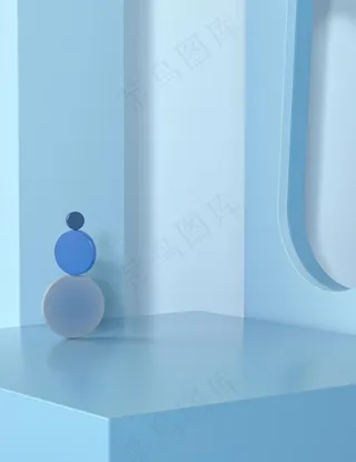 电商c4d立体空间背景图片