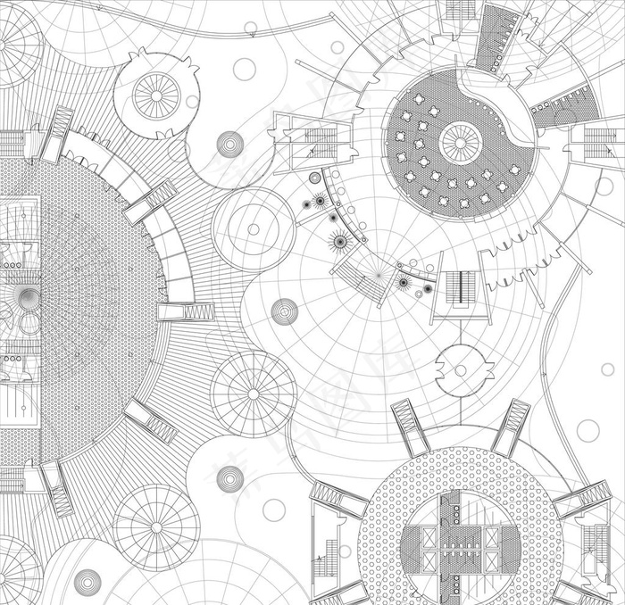 机械绘图图片eps,ai矢量模版下载