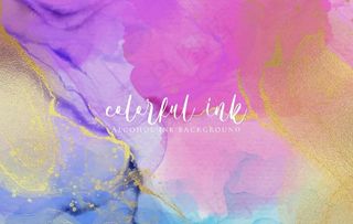 金色泼墨背景图片