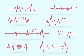 ai矢量心电图合集图片