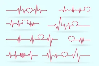 ai矢量心电图合集图片