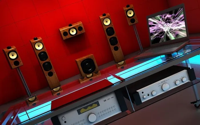 c4d模型家庭影院图片