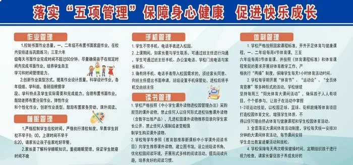 学校教育规章制度展板图片