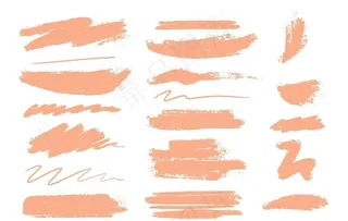 毛笔画笔笔触图片