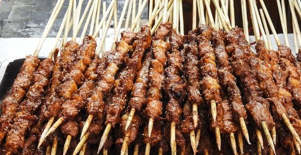 烤串特写图片 烤串特写图片
