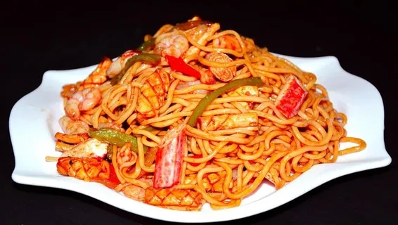海鲜炒面图片