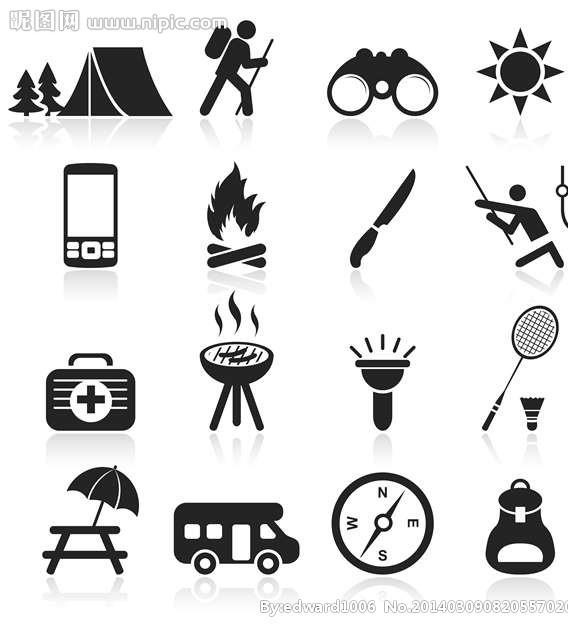 户外运动图标图片
