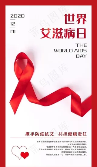 世界艾滋病日宣传海报图片
