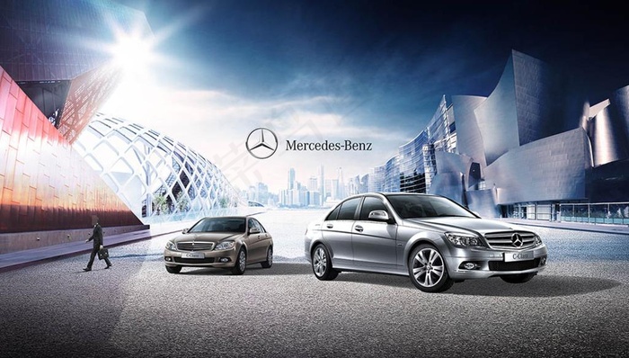 奔驰汽车海报图片