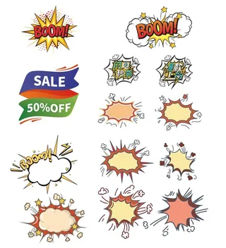 电商促销爆炸图标图片