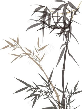 水墨竹子图片