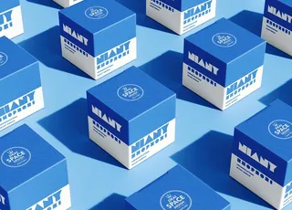 立方体盒子阵列摆放贴图样机图片