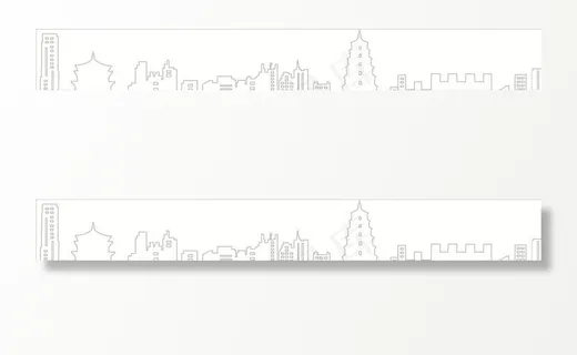 西安市纵轴线条图图片