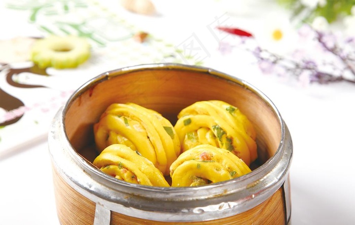 黄金小花卷图片