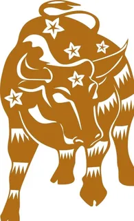 牛年烫金剪纸牛装饰图案图片