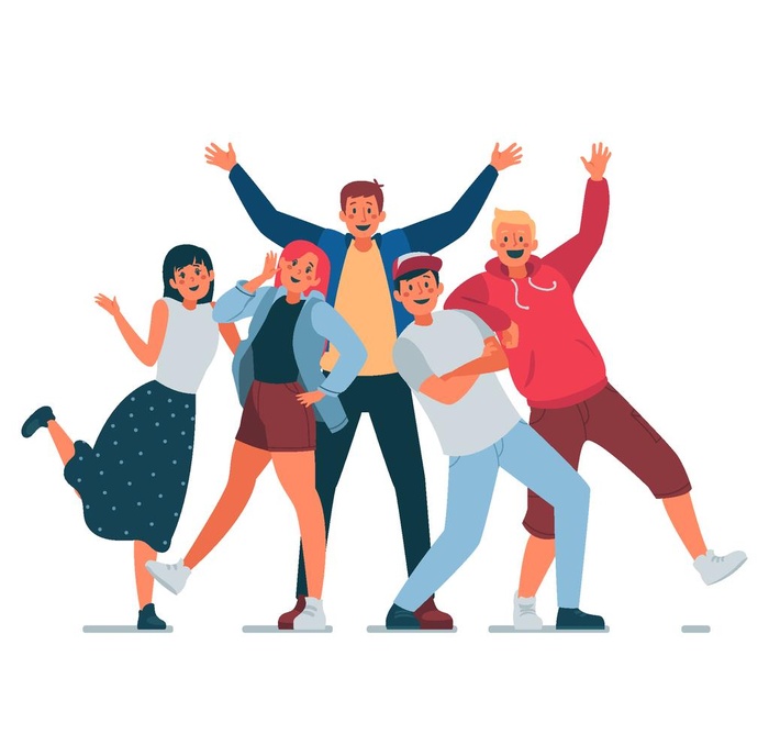 矢量扁平插画卡通人物图片