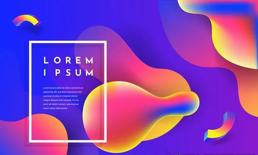 彩色流体底纹图片