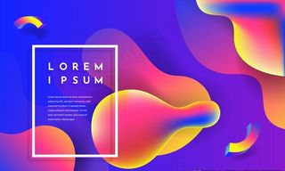 彩色流体底纹图片