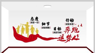 勤业文化背景墙图片