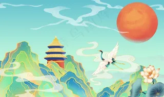 城市地标文化墙图片